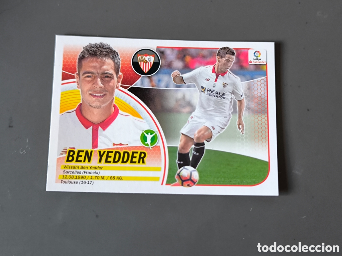 Cromos de f&uacute;tbol: BEN YEDDER 16 BIS Liga Este 16 17
