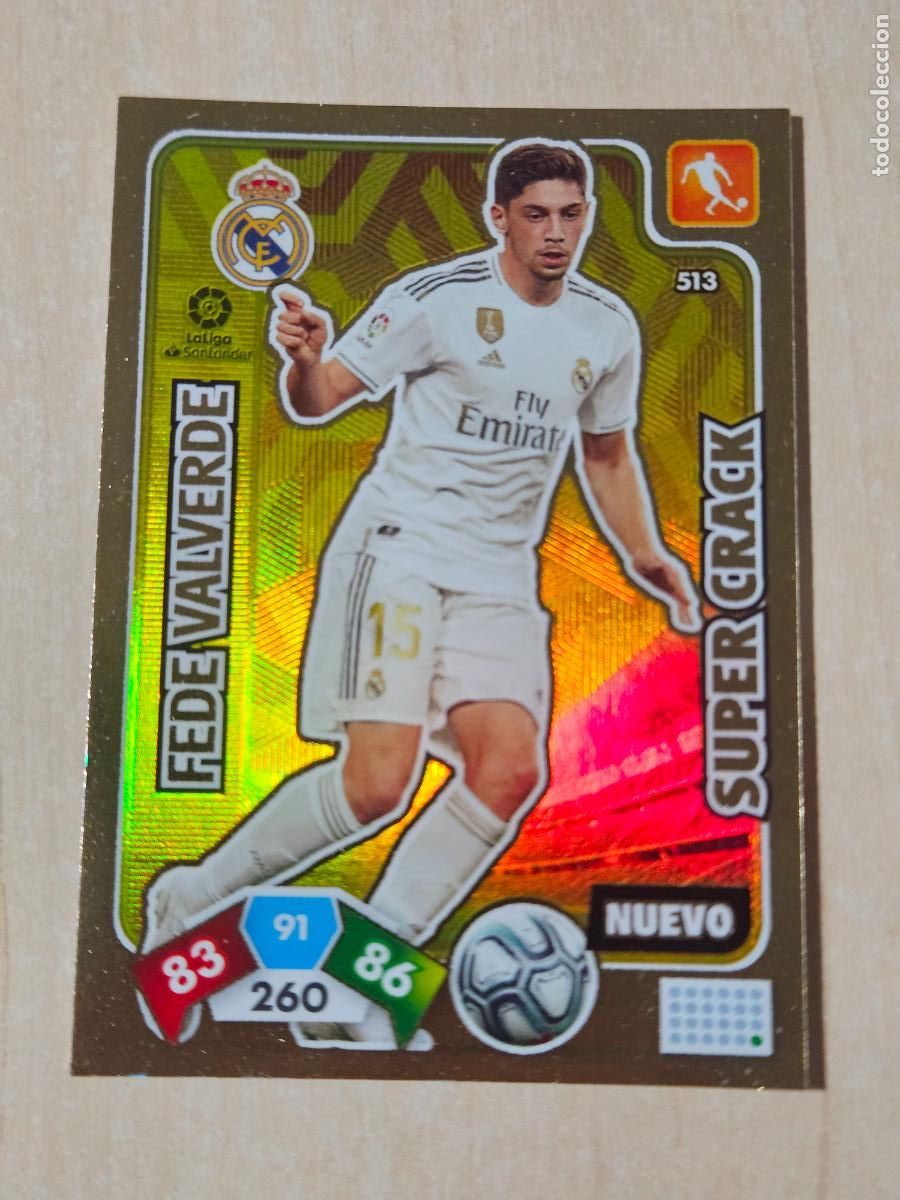 Fu&szlig;ball-Sticker: FICHA N&ordm; 513 FEDE VALVERDE - ADRENALYN 19 20 - PANINI 2019 - 20 - CROMO - NUEVO SUPER CRACK