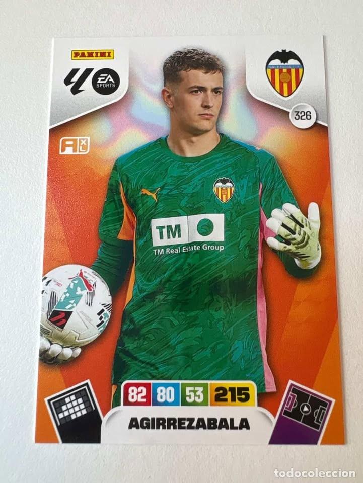 Fu&szlig;ball-Sticker: Carta Agirrezabala Valencia 326 Adrenalyn 2025-26