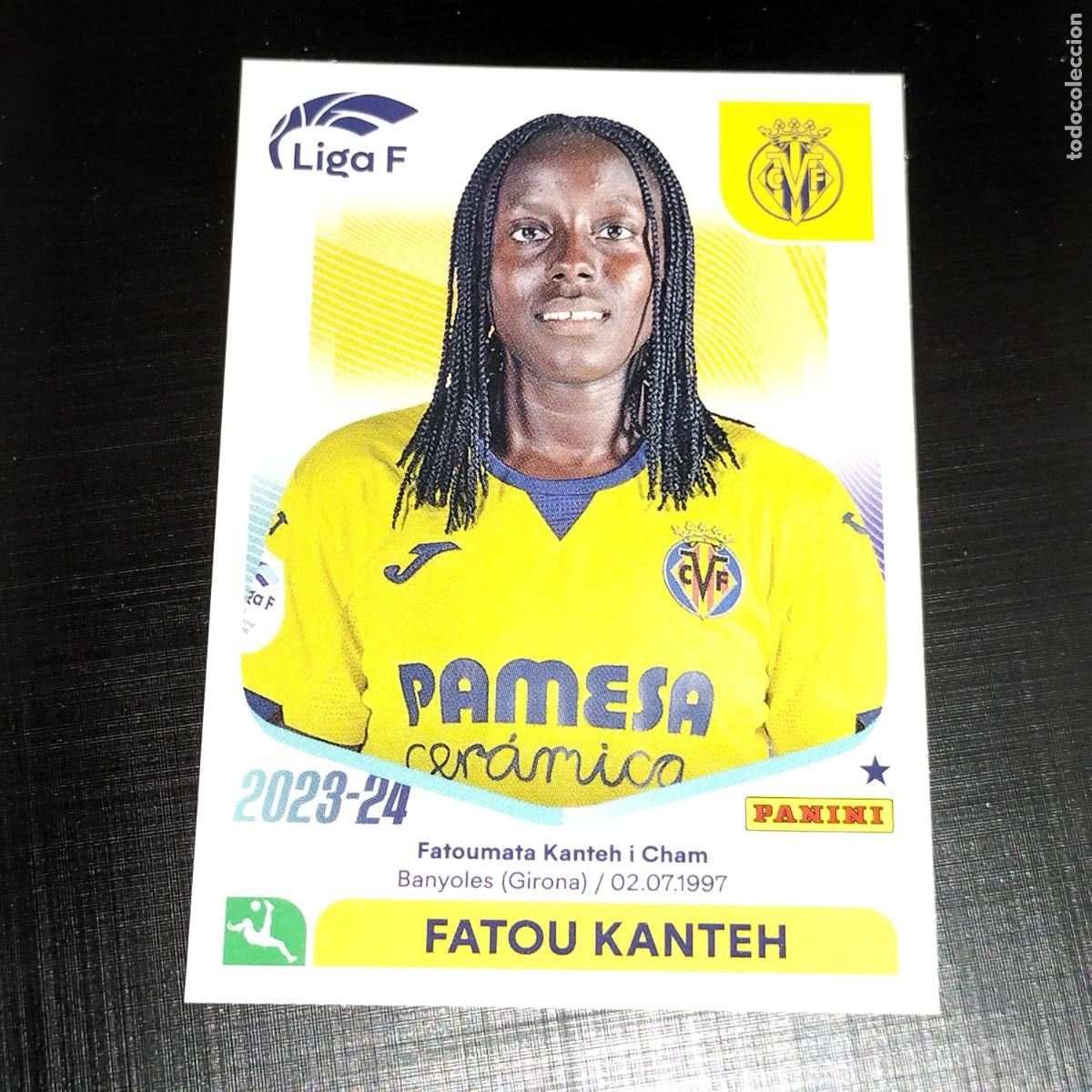 Fu&szlig;ball-Sticker: N&ordm; 317 FATOU KANTEH VILLARREAL CROMOS LIGA F FEMENINA PANINI 2023 2024 23 24