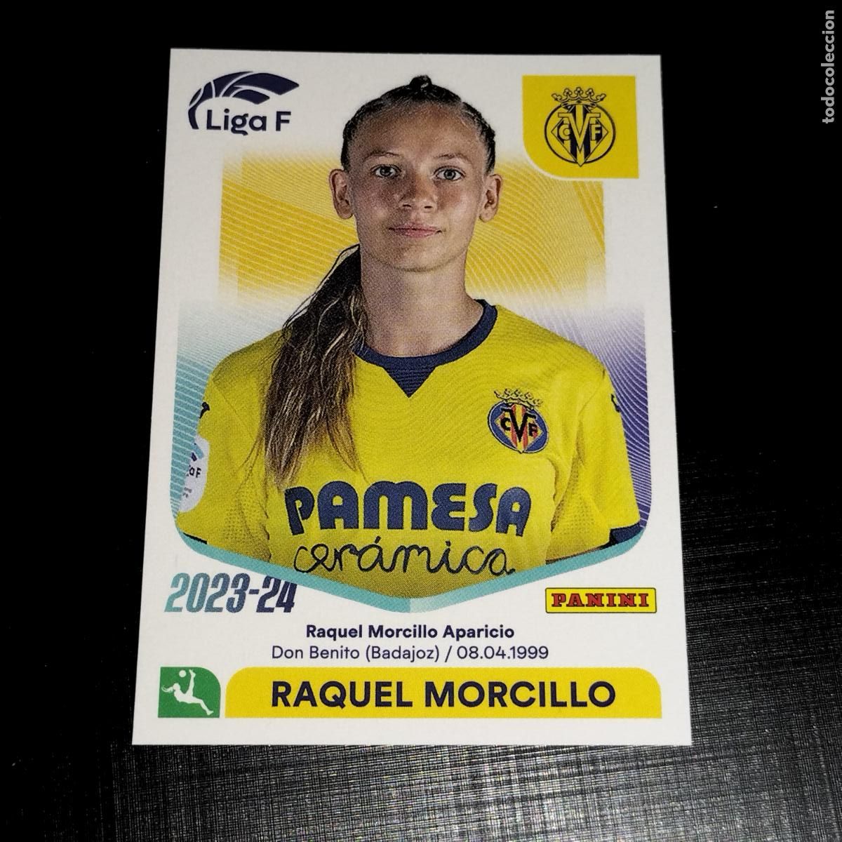 Fu&szlig;ball-Sticker: N&ordm; 319 RAQUEL MORCILLO VILLARREAL CROMOS LIGA F FEMENINA PANINI 2023 2024 23 24