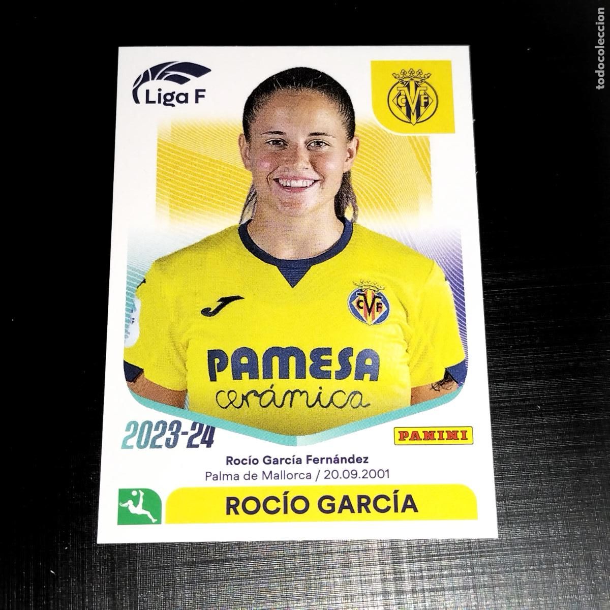 Fu&szlig;ball-Sticker: N&ordm; 320 ROCIO GARCIA VILLARREAL CROMOS LIGA F FEMENINA PANINI 2023 2024 23 24
