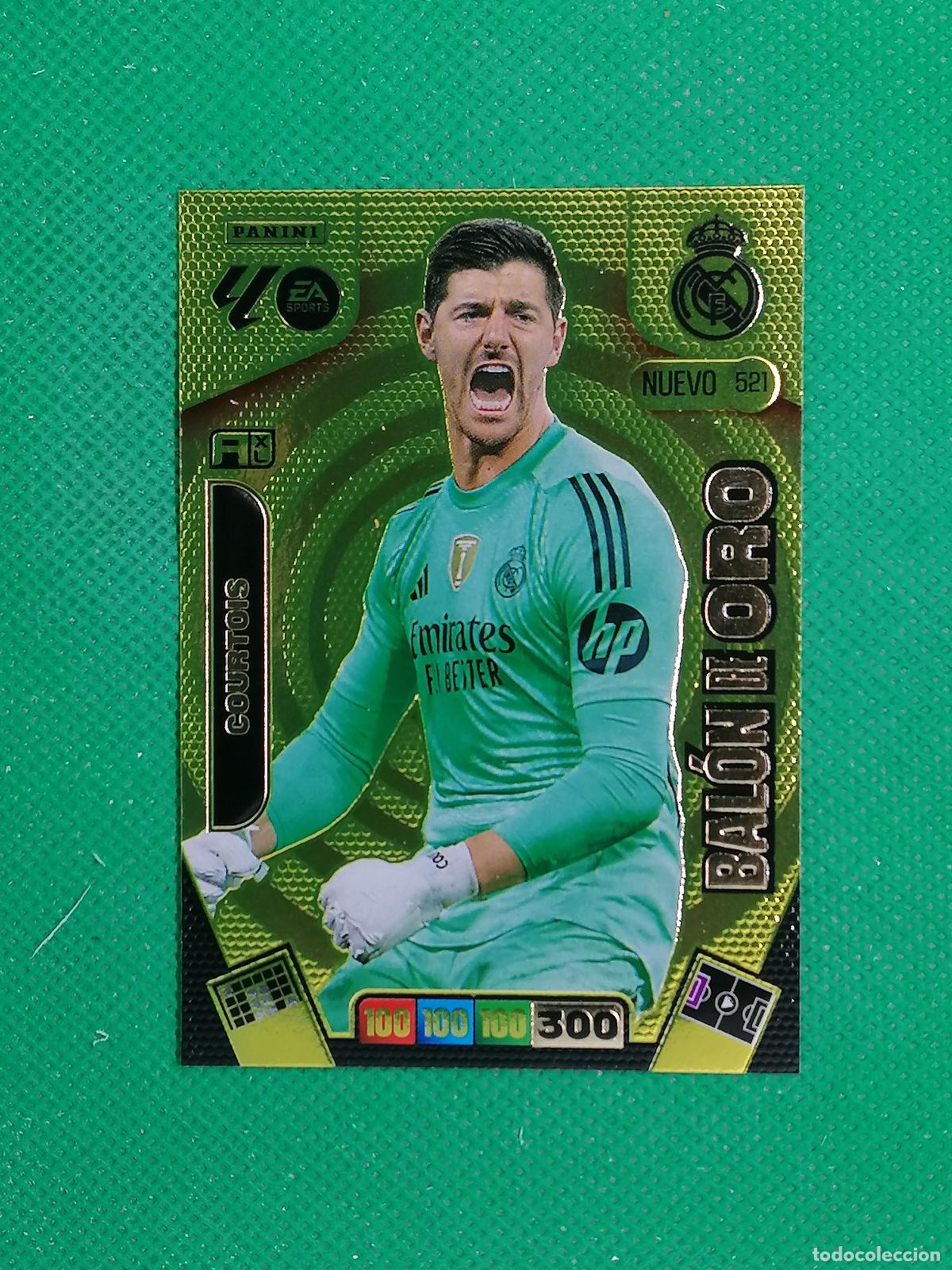 Fu&szlig;ball-Sticker: 521 COURTOIS REAL MADRID NUEVO BALON DE ORO ⚽ LIGA ADRENALYN XL 2025 2026 25 26 ⚽