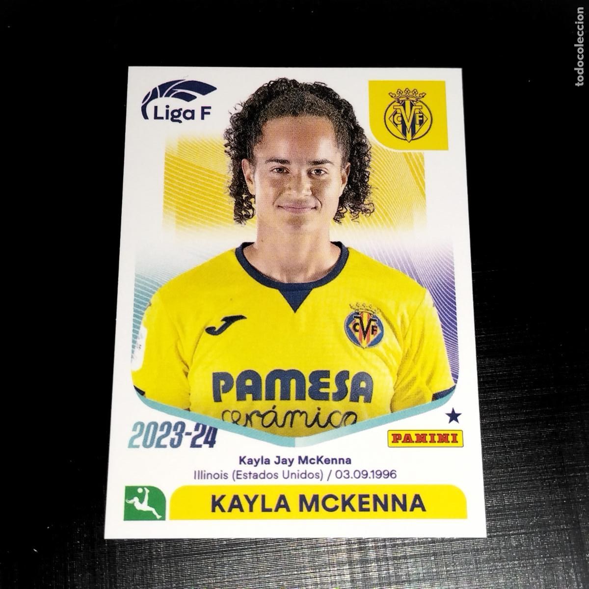 Fu&szlig;ball-Sticker: N&ordm; 321 KAYLA MCKENNA VILLARREAL CROMOS LIGA F FEMENINA PANINI 2023 2024 23 24