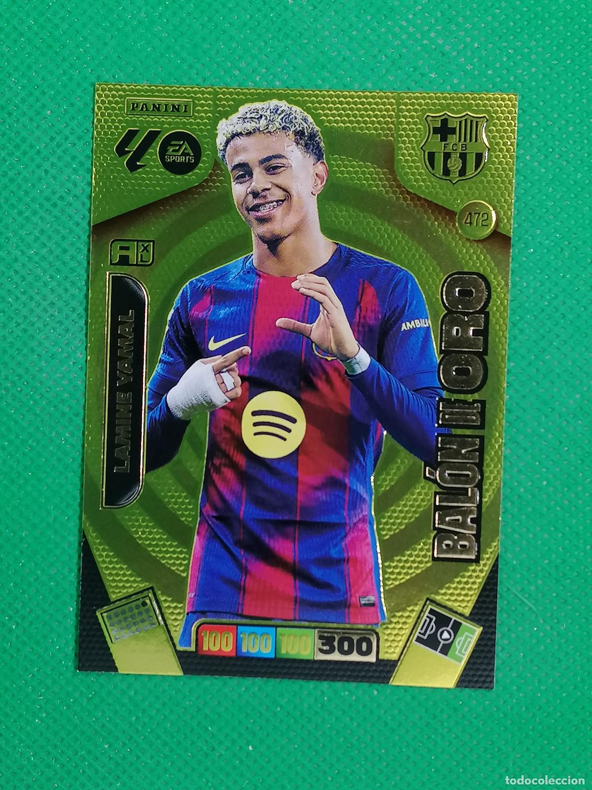 Cromos de f&uacute;tbol: 472 LAMINE YAMAL BARCELONA BALON DE ORO ⚽ LIGA ADRENALYN XL 2025 2026 25 26 ⚽