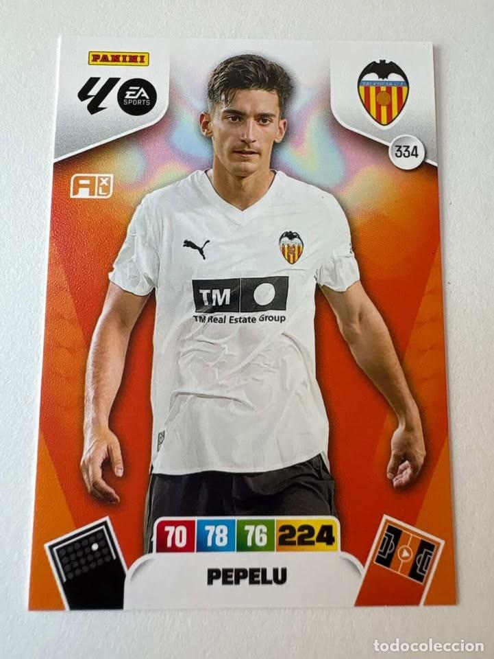 Cromos de f&uacute;tbol: Carta Pepelu Valencia 334 Adrenalyn 2025-26