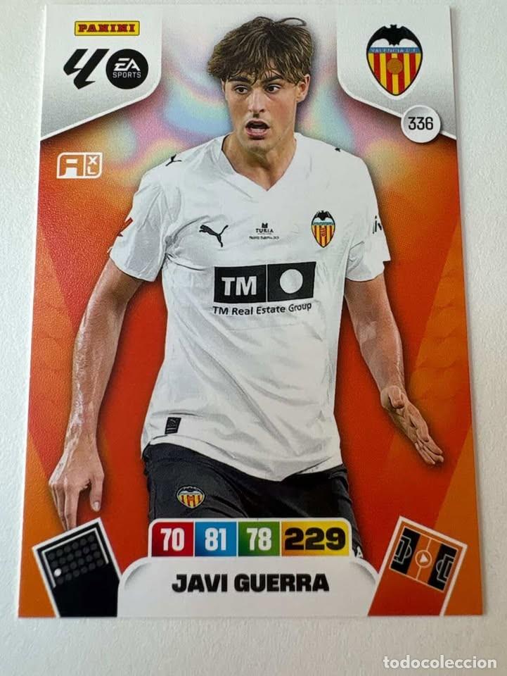 Cromos de f&uacute;tbol: Carta Javi Guerra Valencia 336 Adrenalyn 2025-26