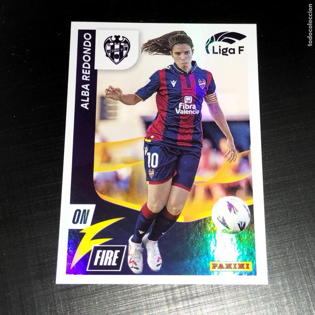 Cromos de f&uacute;tbol: N&ordm; 323 ALBA REDONDO ON FIRE LEVANTE CROMOS LIGA F FEMENINA PANINI 2023 2024 23 24