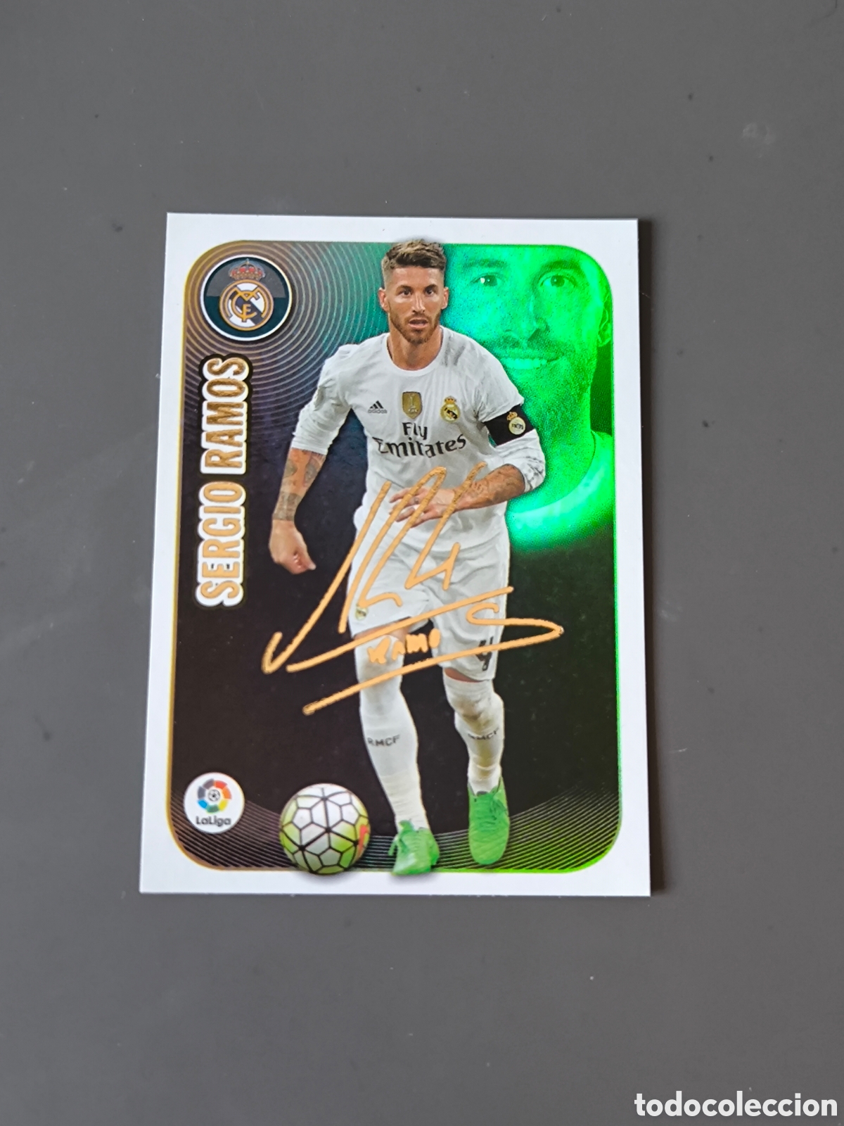 Cromos de f&uacute;tbol: SERGIO RAMOS Serie Oro 15 Real Madrid Liga Este 16 17