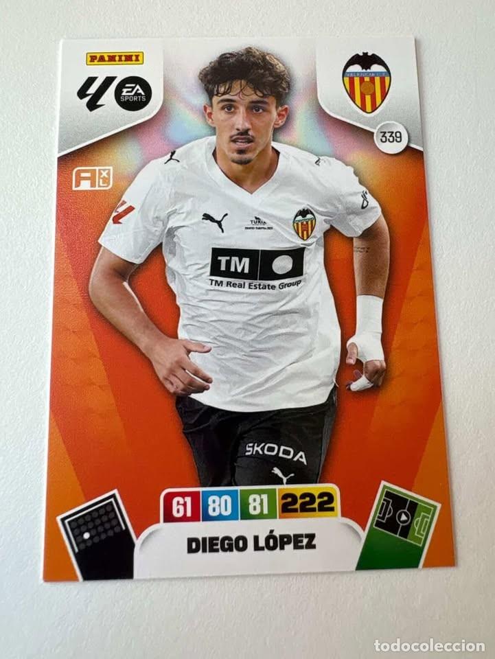 Cromos de f&uacute;tbol: Carta Diego L&oacute;pez Valencia 339 Adrenalyn 2025-26