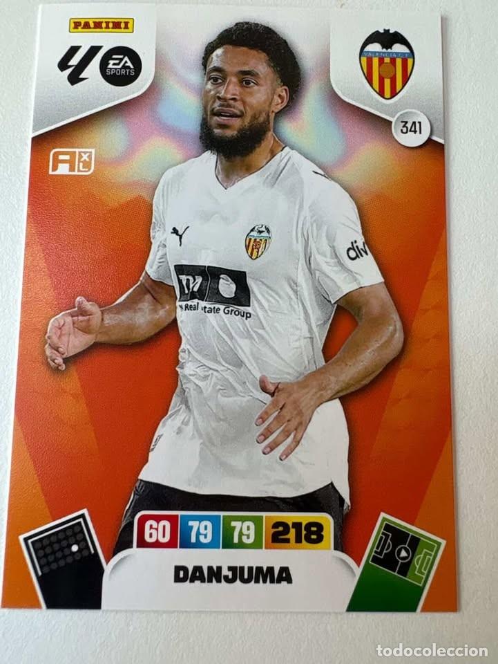 Cromos de f&uacute;tbol: Carta Danjuma Valencia 341 Adrenalyn 2025-26