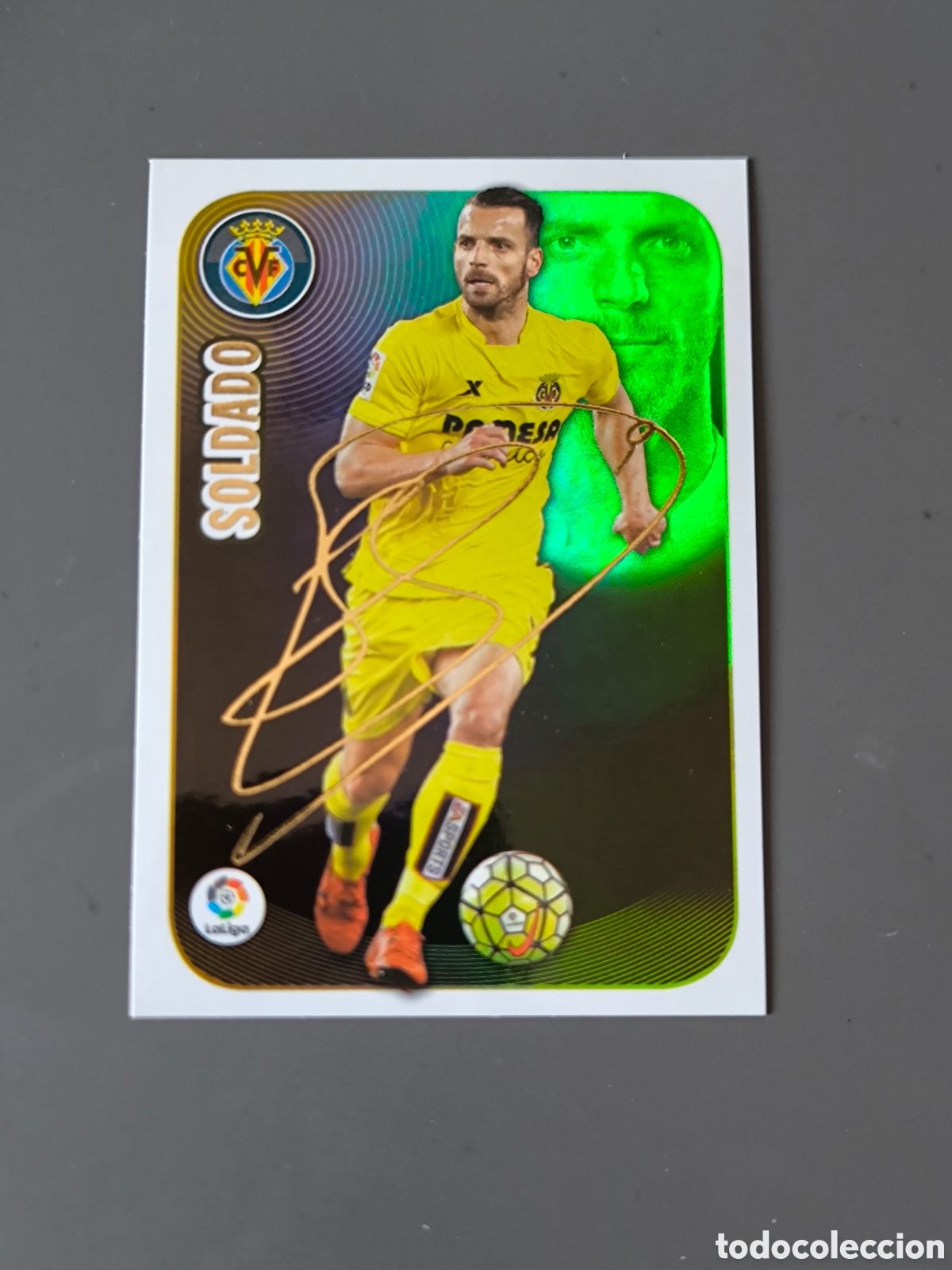Cromos de f&uacute;tbol: SOLDADO Serie Oro 16 Villarreal CF Liga Este 16 17
