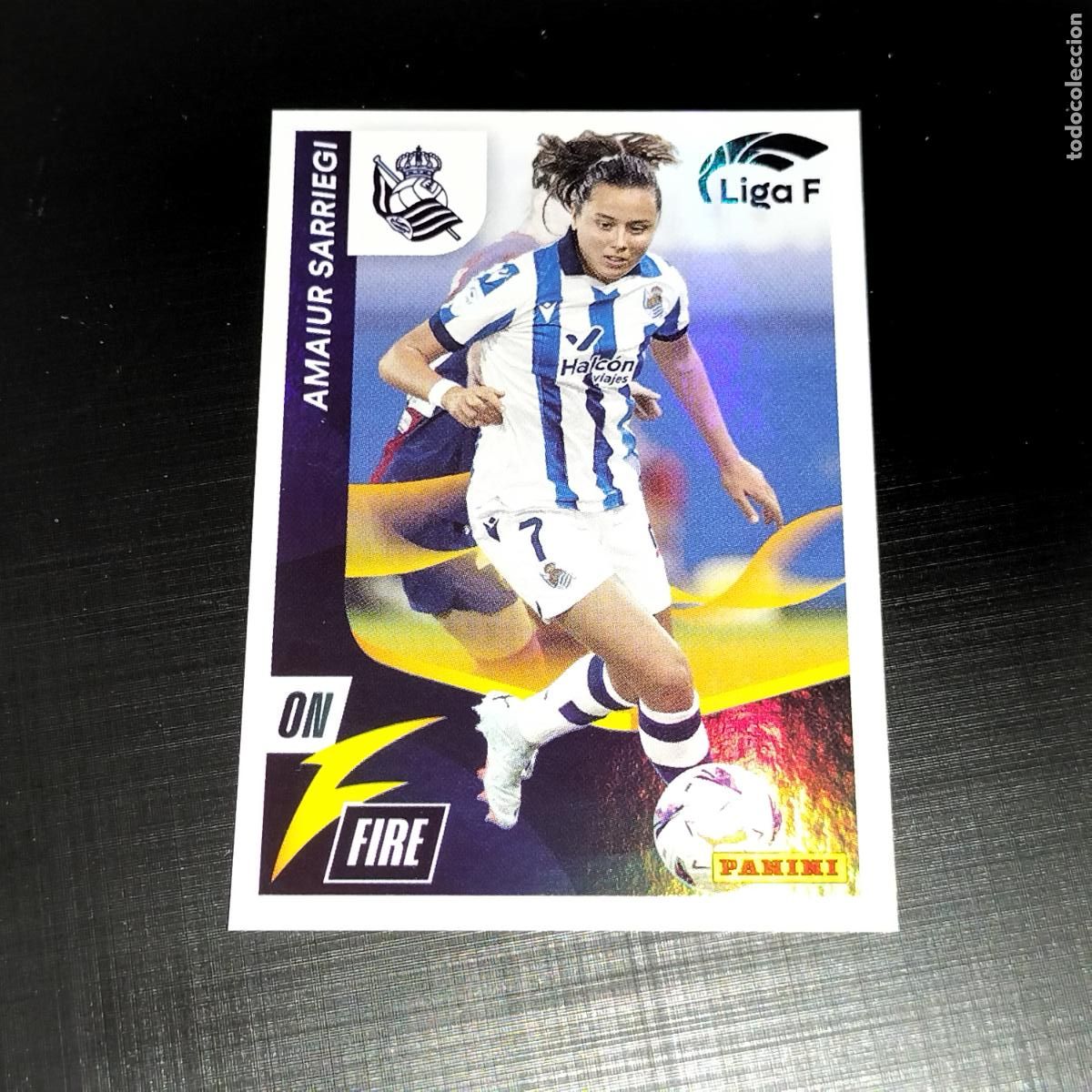 Cromos de f&uacute;tbol: N&ordm; 325 AMAIUR SARRIEGI ON FIRE REAL SOCIEDAD CROMOS LIGA F FEMENINA PANINI 2023 2024 23 24