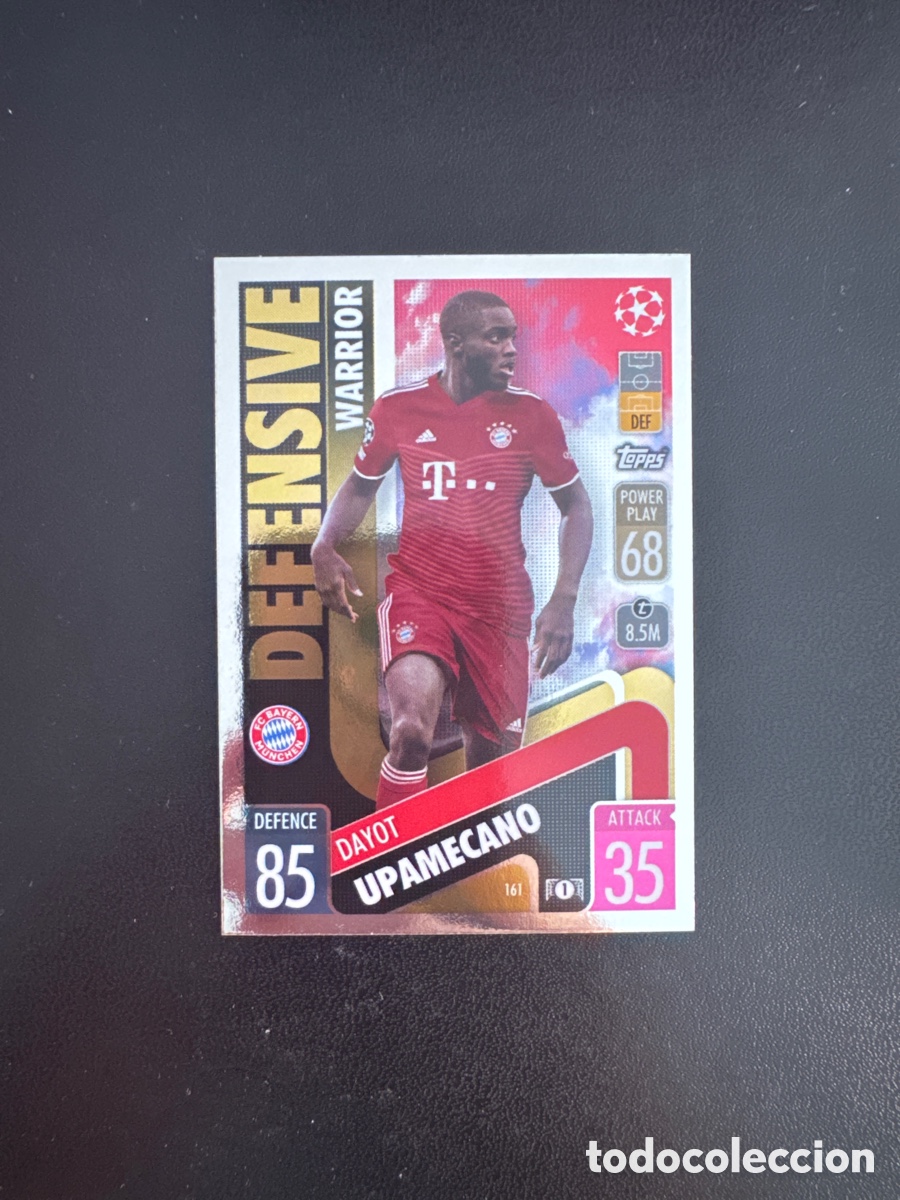 Figurine di Calcio: UPAMECANO N&Uacute;MERO 161 DEFENSIVE WARRIOR MATCH ATTAX 2021 2022