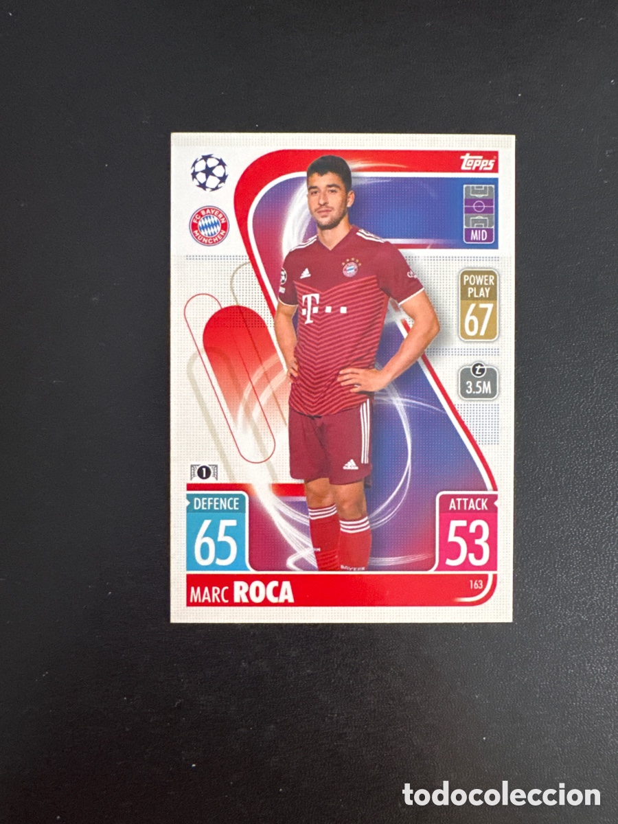 Figurine di Calcio: ROCA BAYERN MUNCHEN N&Uacute;MERO 163 MATCH ATTAX 2021 2022
