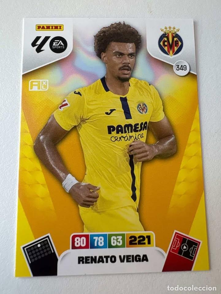 Cromos de f&uacute;tbol: Carta Renato Veiga Villareal 349 Adrenalyn 2025-26