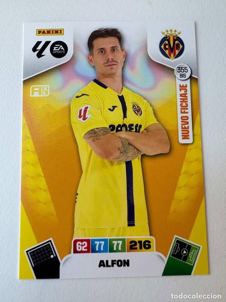 Figurine di Calcio: Carta Alfon Nuevo Fichaje Villareal 355bis Adrenalyn 2025-26