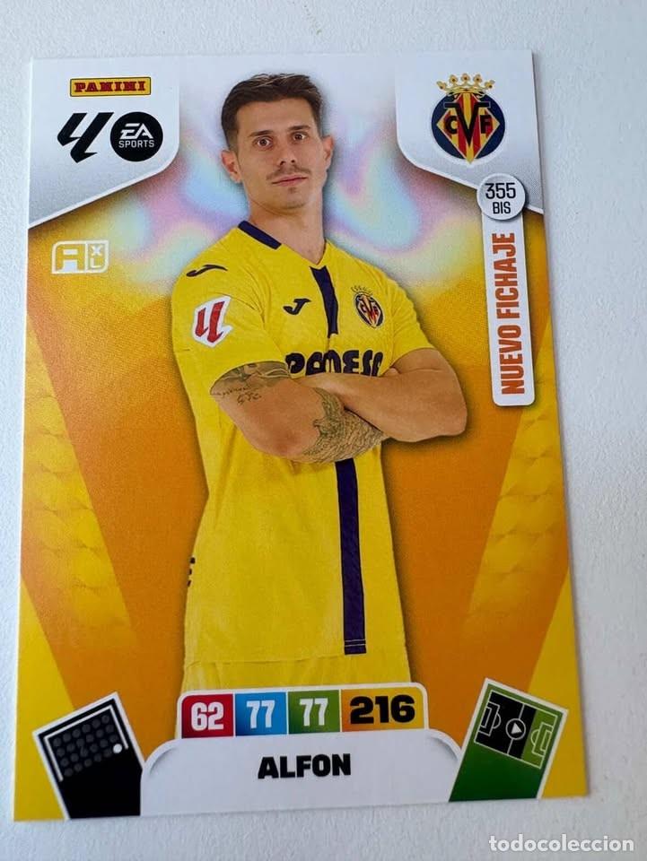 Figurine di Calcio: Carta Alfon Nuevo Fichaje Villareal 355bis Adrenalyn 2025-26