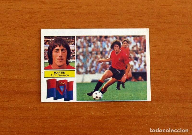Figurine di Calcio: Osasuna - Mart&iacute;n - Ediciones Este Liga 1982-1983, 82-83 - Nunca pegado