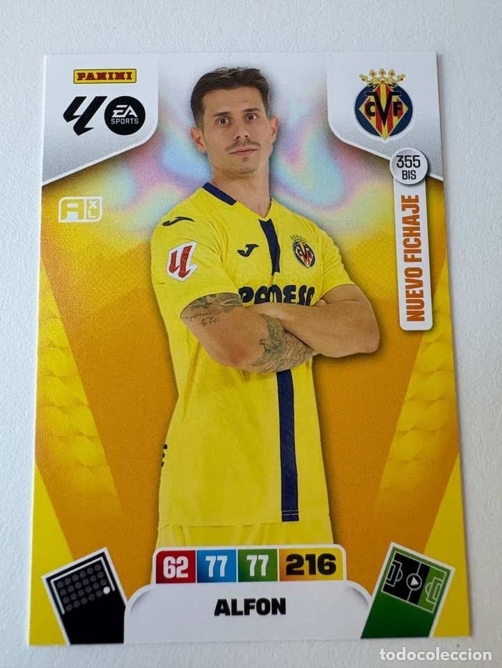 Figurine di Calcio: Carta Alfon Nuevo Fichaje Villareal 355bis Adrenalyn 2025-26