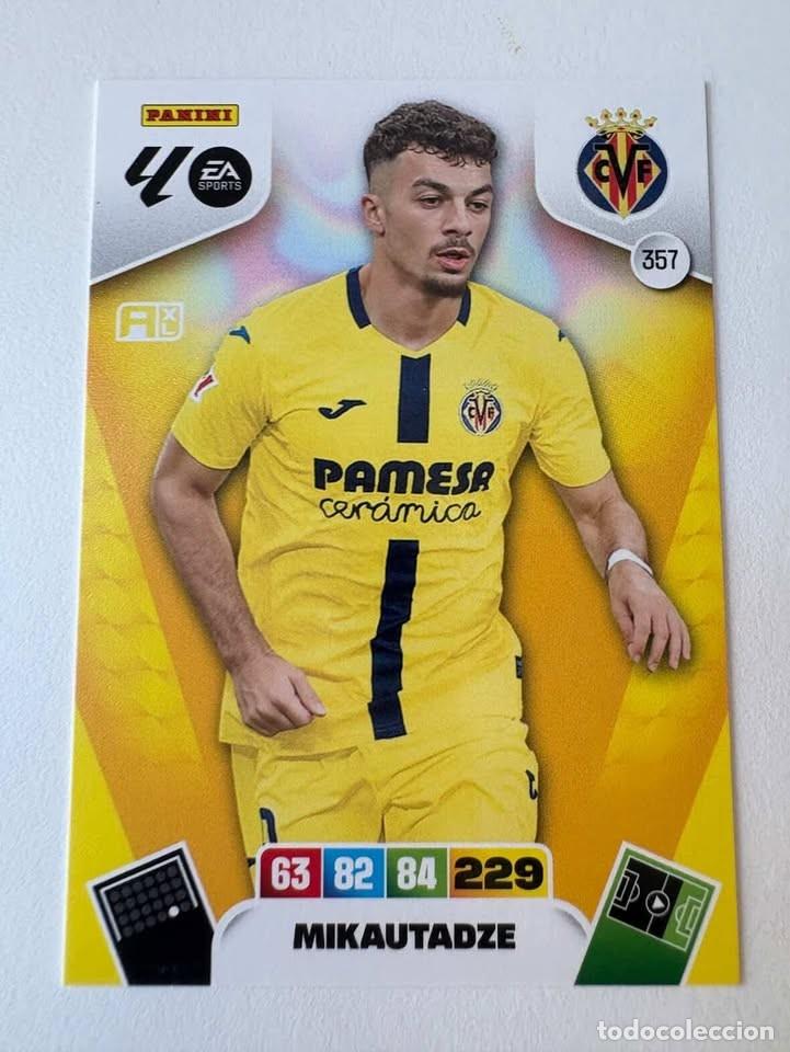 Figurine di Calcio: Carta Mikautadze Villareal 357 Adrenalyn 2025-26