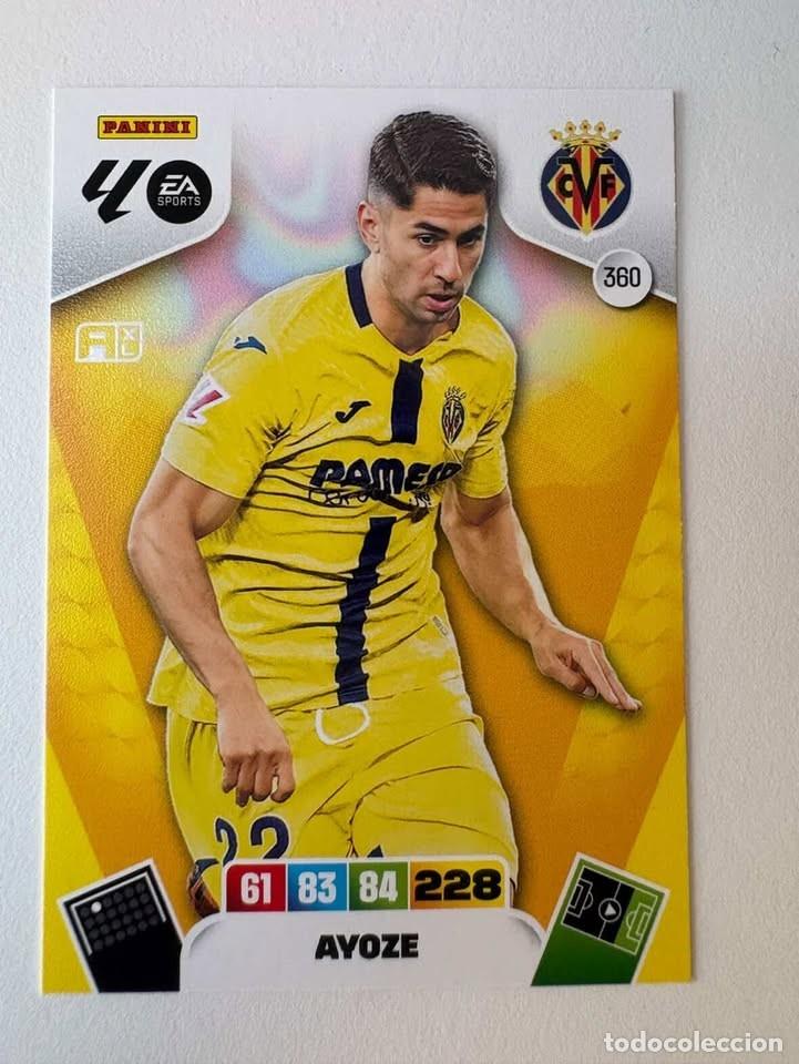 Cromos de f&uacute;tbol: Carta Ayoze Villareal 360 Adrenalyn 2025-26