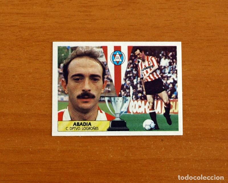 Cromos de f&uacute;tbol: Logro&ntilde;&eacute;s - Abadia - Ediciones Este Liga 1987-1988, 87-88 - Nunca Pegado