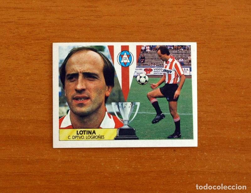 Cromos de f&uacute;tbol: Logro&ntilde;&eacute;s - Lotina - Ediciones Este Liga 1987-1988, 87-88 - Cromo Nunca pegado