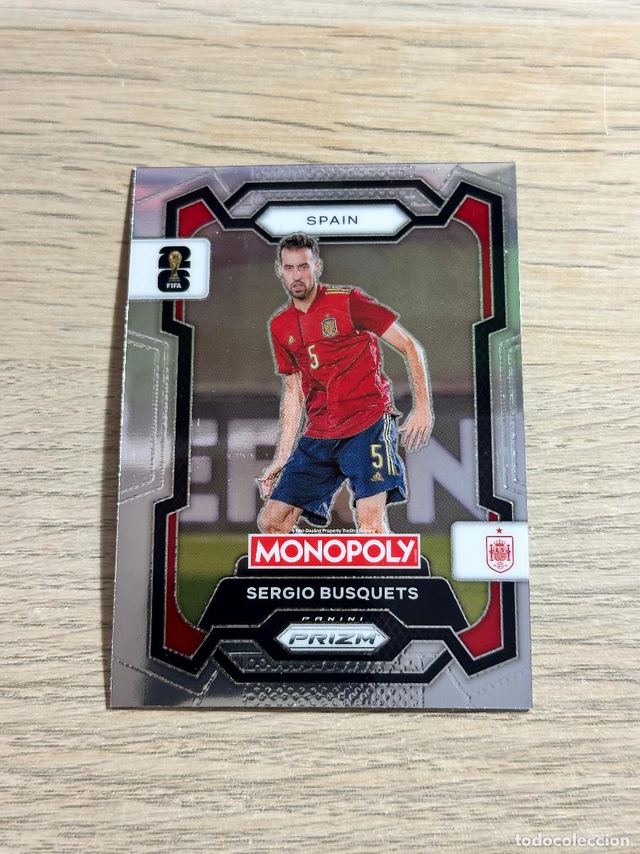 Cromos de f&uacute;tbol: SERGIO BUSQUETS 45 ESPA&Ntilde;A WORLD CUP 2026 PANINI PRIZM MONOPOLY