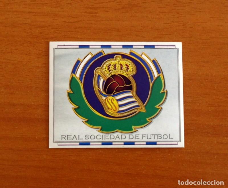 Cromos de f&uacute;tbol: Real Sociedad - Escudo - Ediciones Este Liga 1996-1997, 96-97 - Nunca Pegado