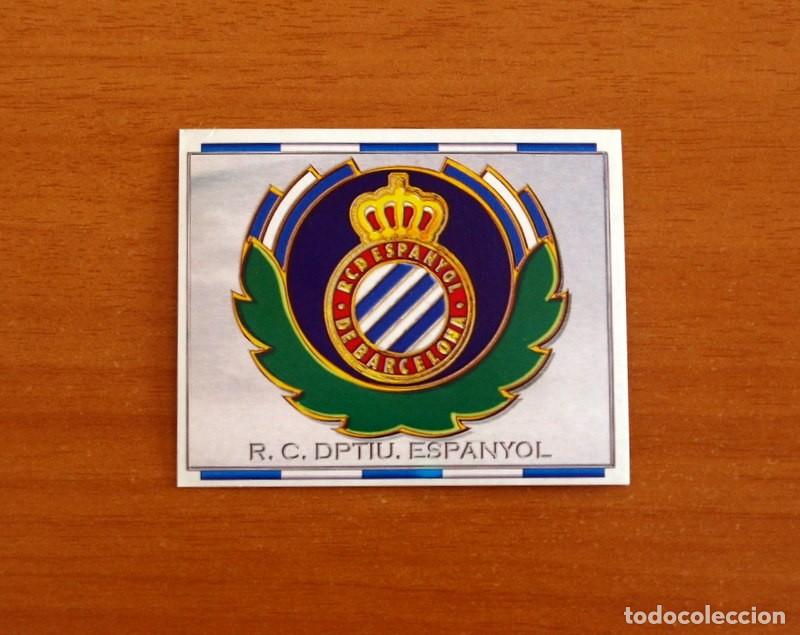 Cromos de f&uacute;tbol: R.C.D. Espa&ntilde;ol, Espanyol - Escudo - Ediciones Este Liga 1996-1997, 96-97 - Nunca pegado