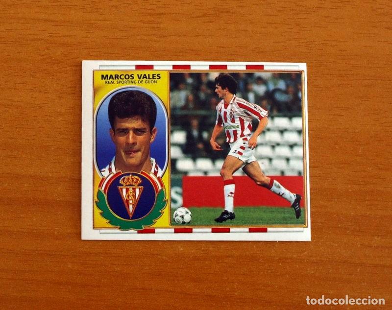 Cromos de f&uacute;tbol: Sporting de Gij&oacute;n - Marcos Vales - Ediciones Este Liga 1996-1997, 96-97 - Nunca Pegado