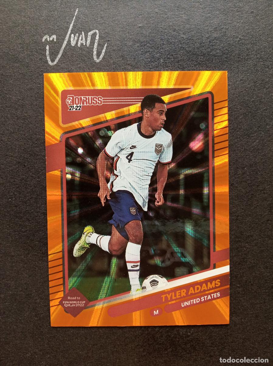 Cromos de f&uacute;tbol: PARALELA ORANGE LASER TYLER ADAMS UNITED STATES MUNDIAL 2026 ⚽ PANINI&reg; DONRUSS QATAR 2021 2022 21 22