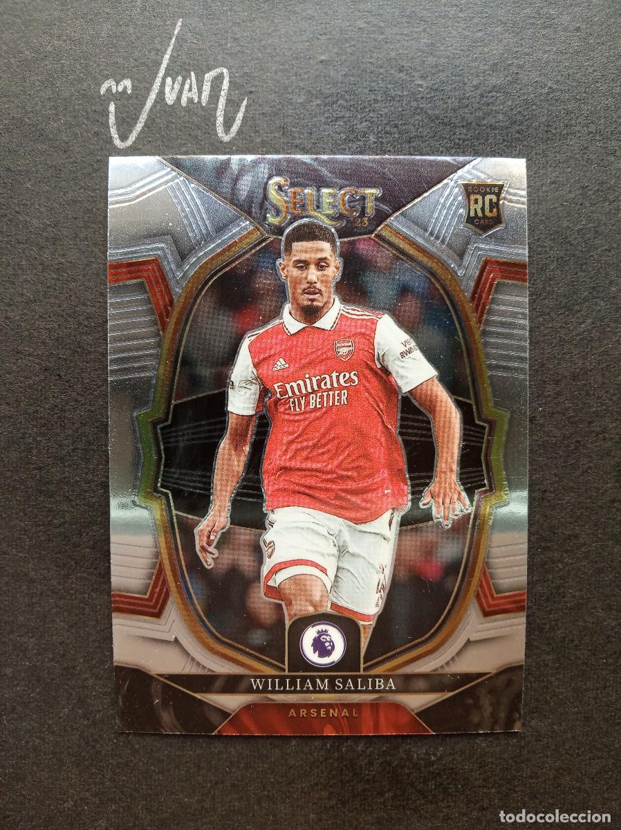 Cromos de f&uacute;tbol: N&ordm; 8 ROOKIE WILLIAM SALIBA ARSENAL FRANCIA MUNDIAL 2026 ⚽ PANINI &reg; SELECT PREMIER 2022 2023 22 23