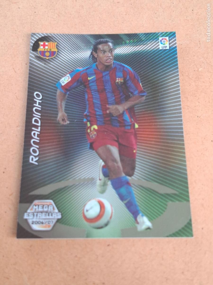 Cromos de f&uacute;tbol: MEGACRACKS 2006 2007 06 07 - PANINI - 379 RONALDINHO - FC. BARCELONA - CP13