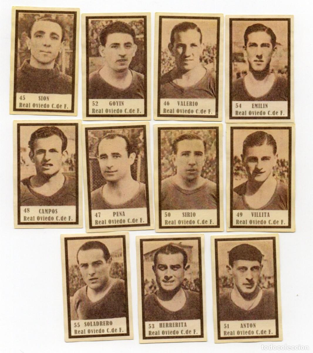 Cromos de f&uacute;tbol: REAL OVIEDO,1942, DE CARAMELOS LA PAJARA.
