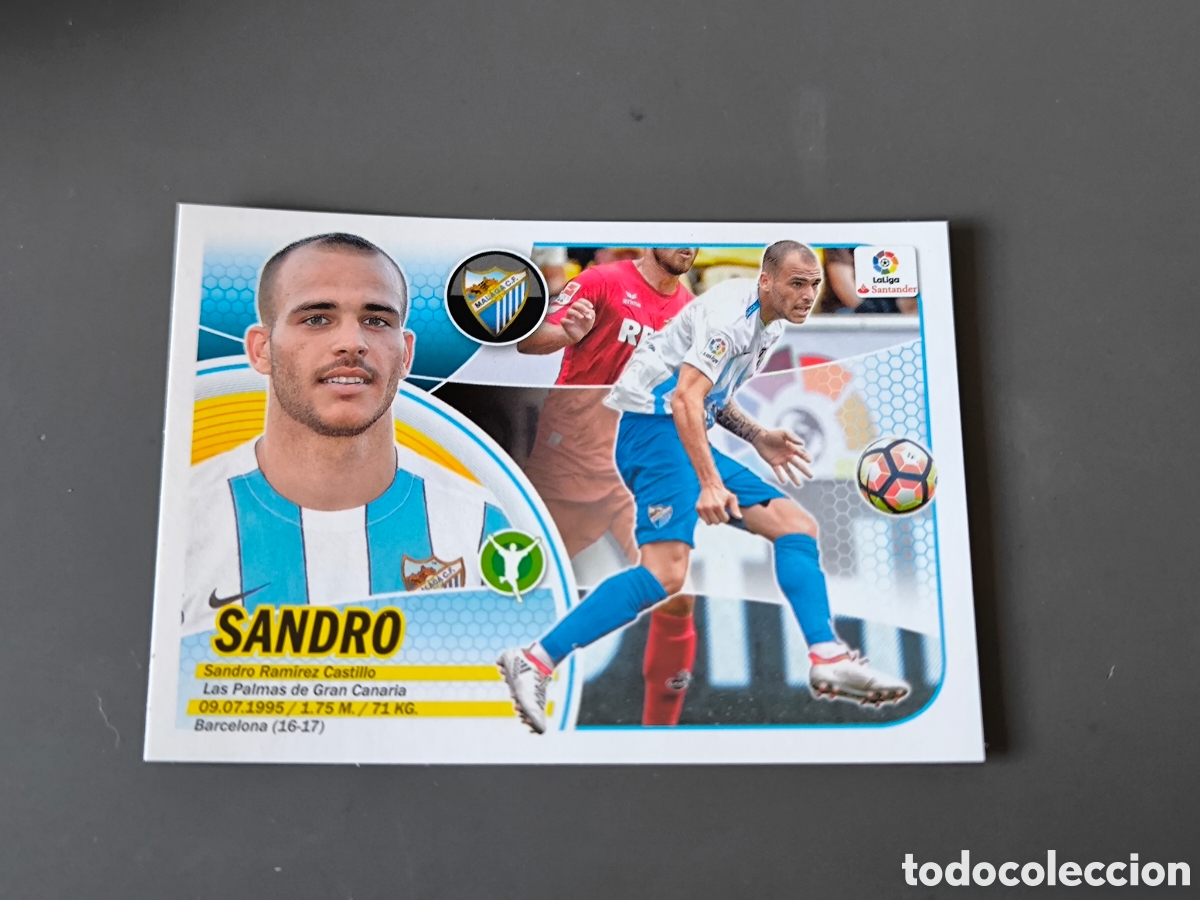 Figurine di Calcio: SANDRO Fichaje 18 M&aacute;laga CF Liga Este 16 17