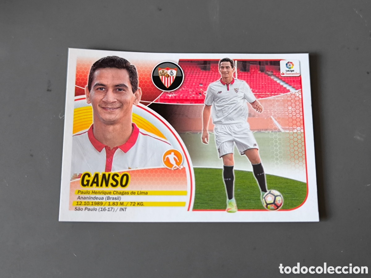 Cromos de f&uacute;tbol: GANSO Fichaje 21 Sevilla FC Liga Este 16 17