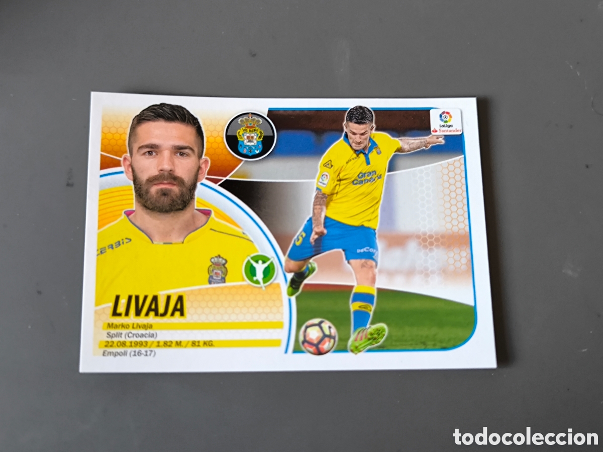 Football Stickers: LIVAJA Fichaje 22 Las Palmas Liga Este 16 17
