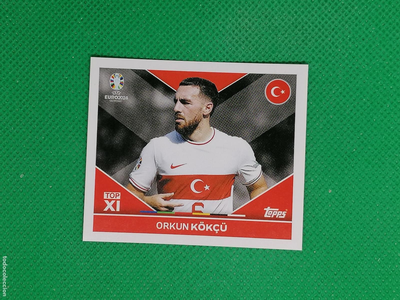 Cromos de f&uacute;tbol: TUR TOP2 TURTOP2 ORKUN KOKCU TURQUIA ⚽ TOPPS EURO 2024 24 GERMANY STICKERS ⚽
