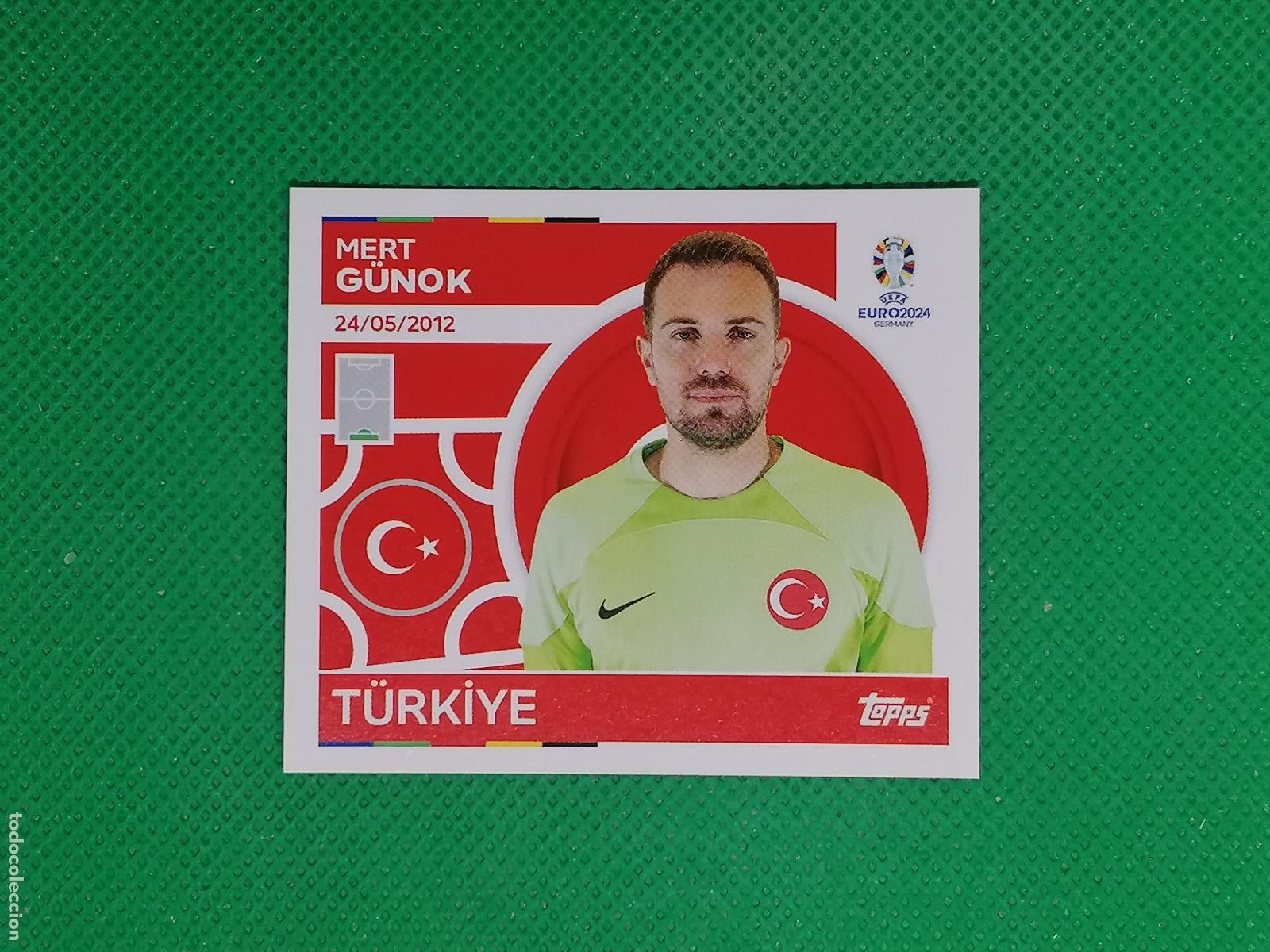 Cartes &agrave; collectionner de Football: TUR 4 TUR4 MERT GUNOK TURQUIA ⚽ TOPPS EURO 2024 24 GERMANY STICKERS ⚽