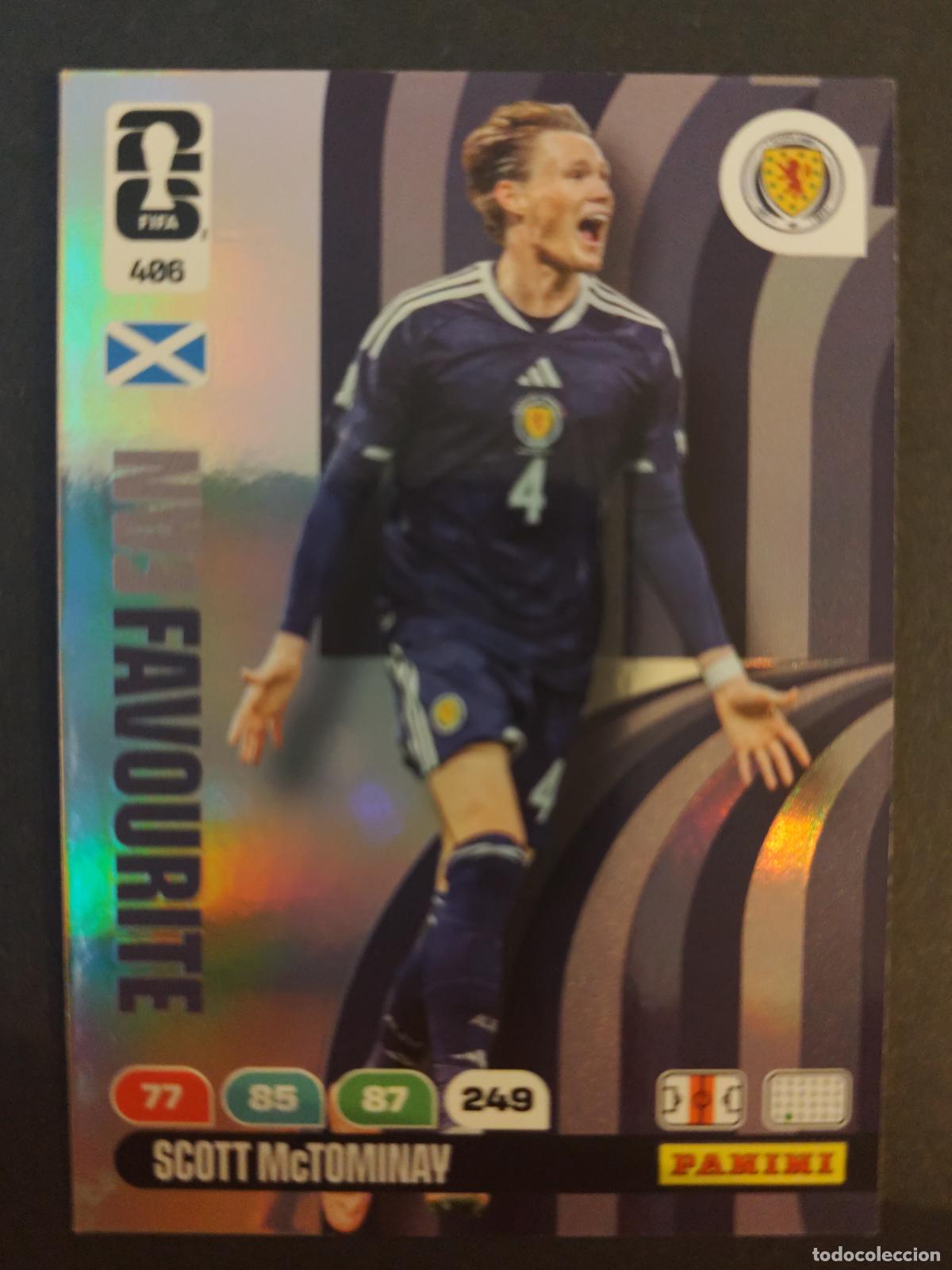 Cartes &agrave; collectionner de Football: 406 SCOTT MCTOMINAY FAN FAVOURITE ESCOCIA ADRENALYN MUNDIAL FIFA WORLD CUP 2026 PANINI