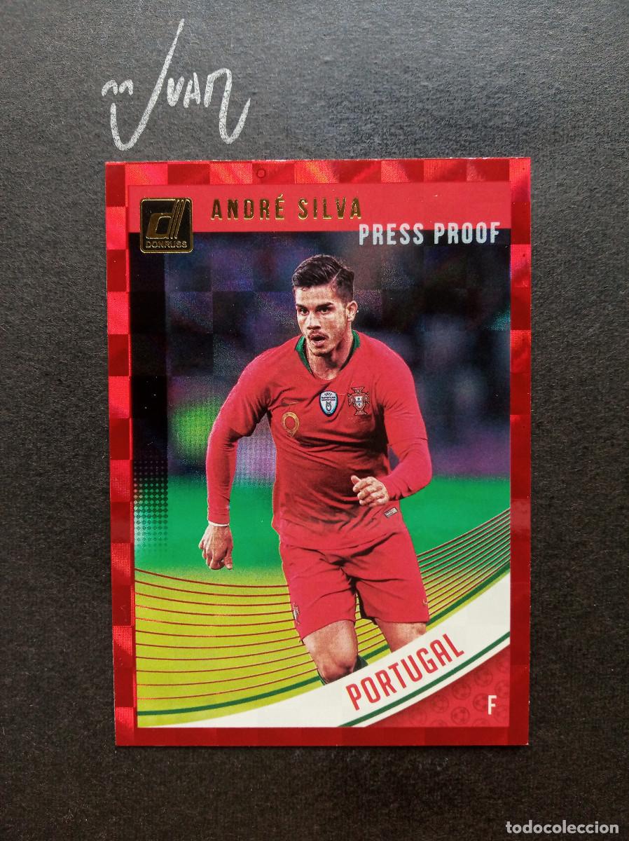 Cartes &agrave; collectionner de Football: RED PRESS PROOF ANDRE SILVA PORTUGAL MUNDIAL 2026 ELCHE FC PORTO ⚽ PANINI &reg; DONRUSS 2018 2019 18 19