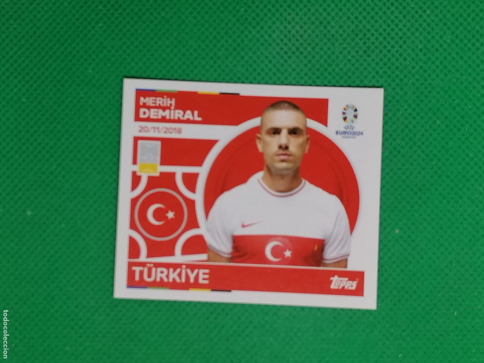 Football Stickers: TUR 12 TUR12 MERIH DEMIRAL TURQUIA ⚽ TOPPS EURO 2024 24 GERMANY STICKERS ⚽