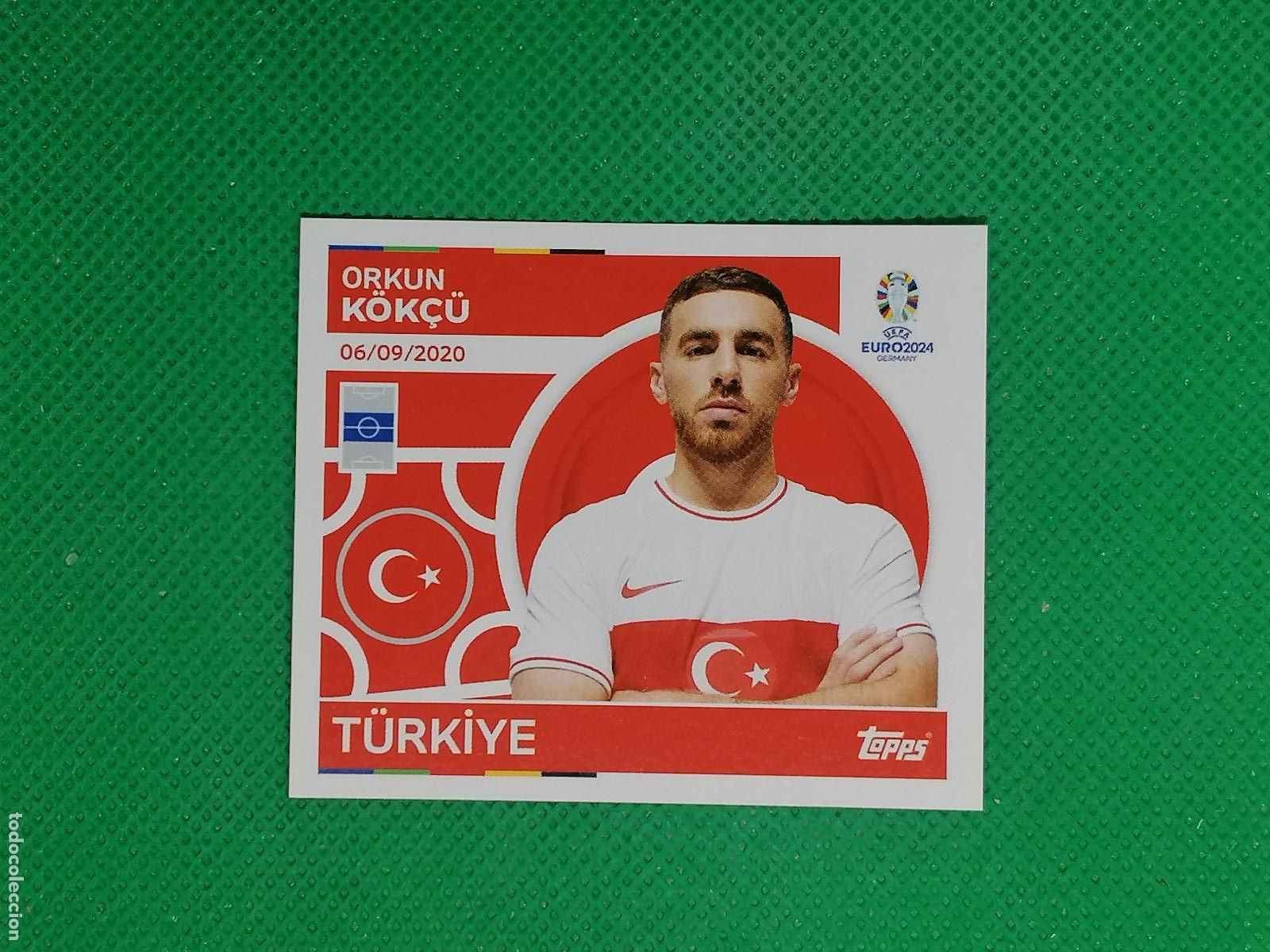Football Stickers: TUR 17 TUR17 ORKUN KOKCU TURQUIA ⚽ TOPPS EURO 2024 24 GERMANY STICKERS ⚽