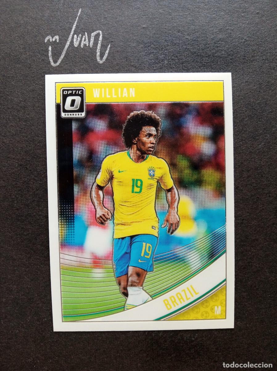 Football Stickers: N&ordm; 107 PARALELA OPTIC WILLIAN CHELSEA BRASIL MUNDIAL 2026 ⚽ PANINI &reg; DONRUSS 2018 2019 18 19 NUEVO