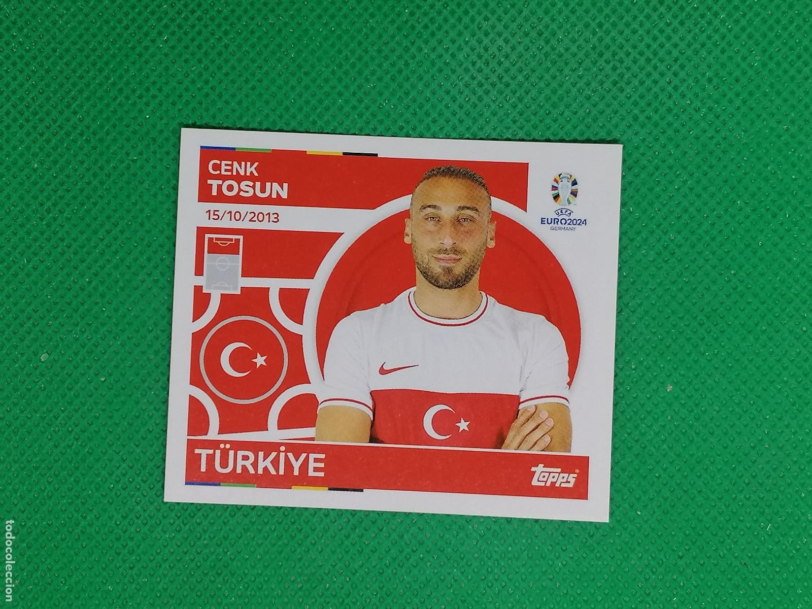 Football Stickers: TUR 19 TUR19 CENK TOSUN TURQUIA ⚽ TOPPS EURO 2024 24 GERMANY STICKERS ⚽