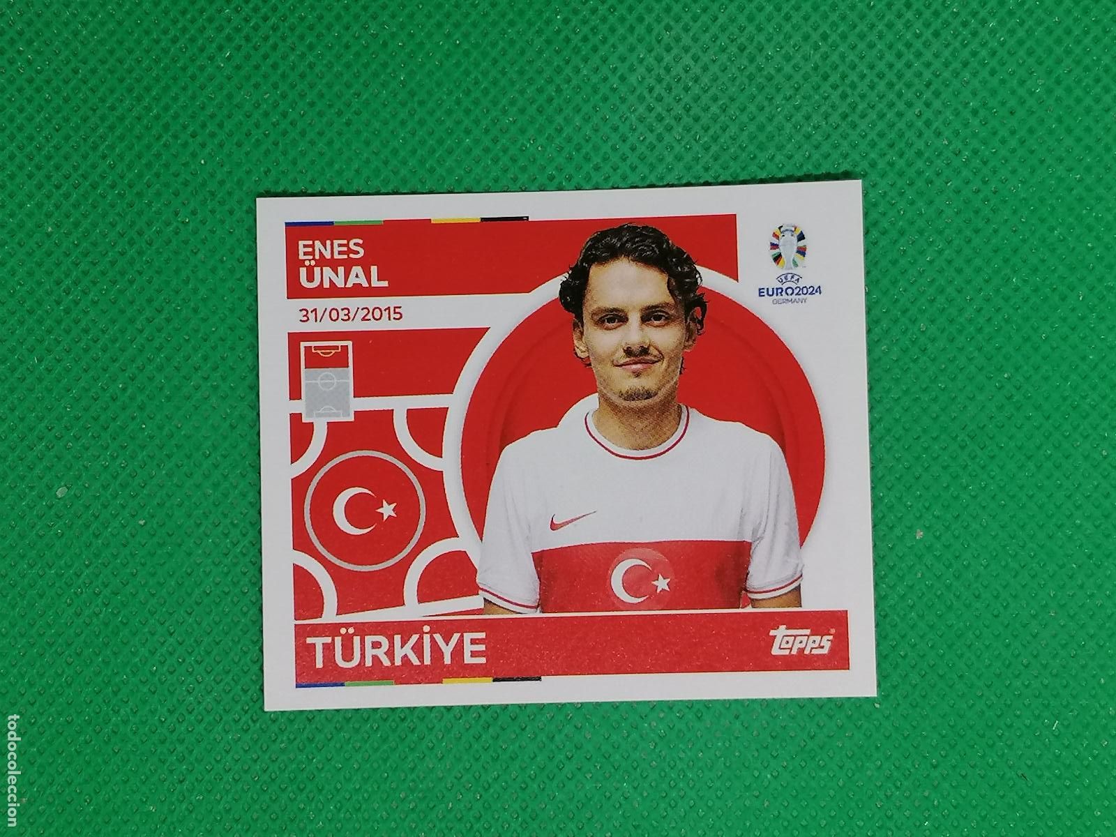 Fu&szlig;ball-Sticker: TUR 20 TUR20 ENES UNAL TURQUIA ⚽ TOPPS EURO 2024 24 GERMANY STICKERS ⚽