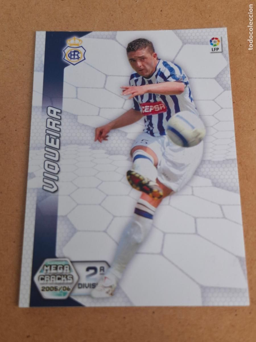 Fu&szlig;ball-Sticker: MEGACRACKS 2005 2006 05 06 - PANINI - 439 BIS VIQUEIRA - R.C. RECREATIVO - CP12