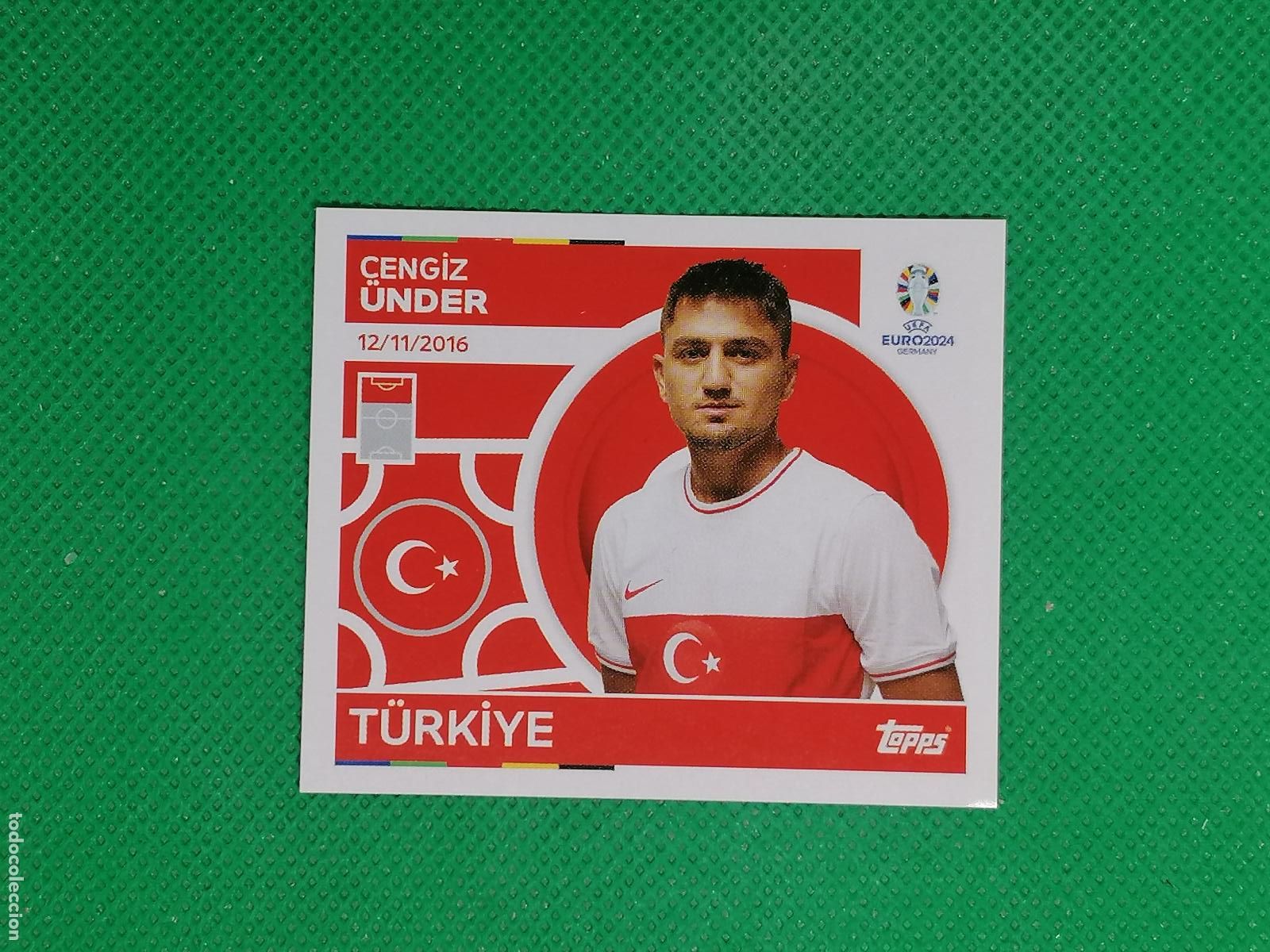 Fu&szlig;ball-Sticker: TUR 21 TUR21 CENGIZ UNDER TURQUIA ⚽ TOPPS EURO 2024 24 GERMANY STICKERS ⚽